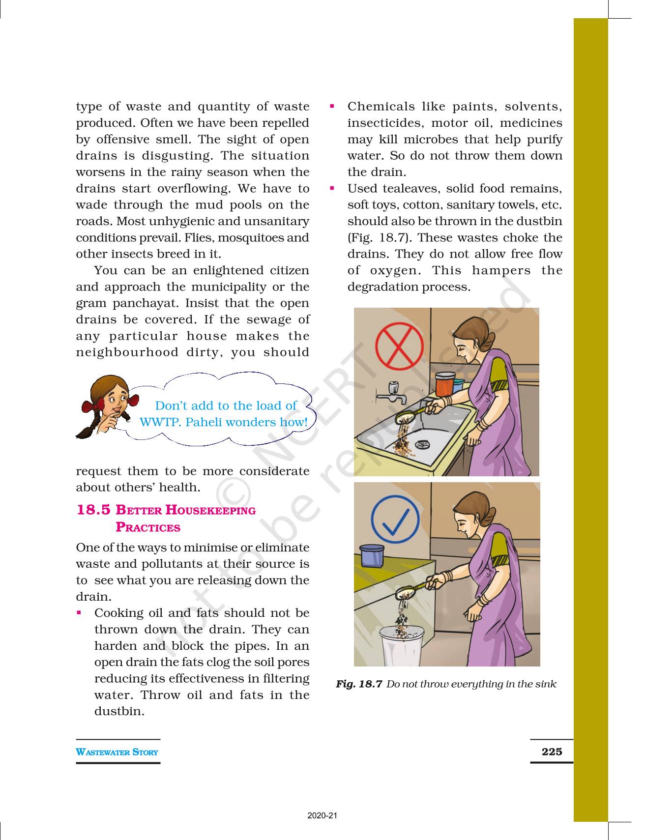 Wastewater Story NCERT Book Of Class 7 Science